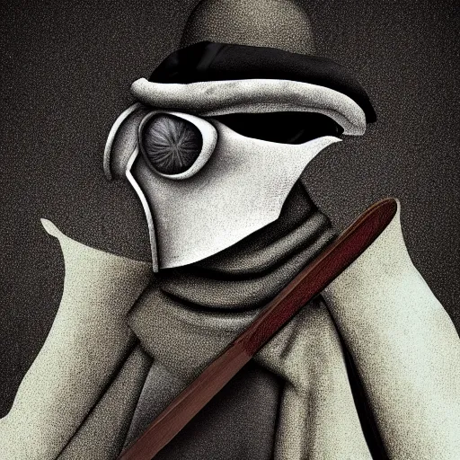 Image similar to plague doctor!!!! with a iphone in hand, 4 k, 8 k, photorealistic imagery