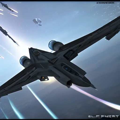 Image similar to star citizen, super hornet