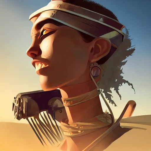 Image similar to face icon stylized minimalist mad max beyond thunderdome, loftis, cory behance hd by jesper ejsing, by rhads, makoto shinkai and lois van baarle, ilya kuvshinov, rossdraws global illumination