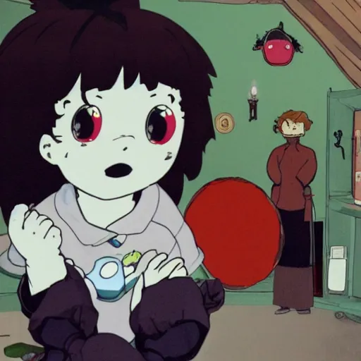 Prompt: photo of ponyo in the backrooms