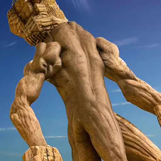 Prompt: an HD, 4K ultra realistic photograph of the colossus Rhodes