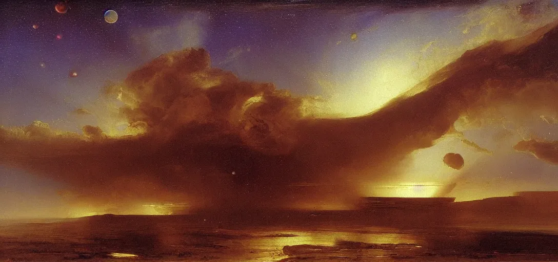 Image similar to Space Fleet by Frederic Edwin Church