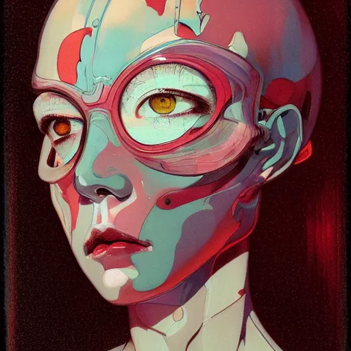 Image similar to citizen portrait soft light painted by james jean and katsuhiro otomo and erik jones, inspired by perfect blue anime, smooth face feature, intricate oil painting, high detail illustration, sharp high detail, manga and anime 1 9 9 9