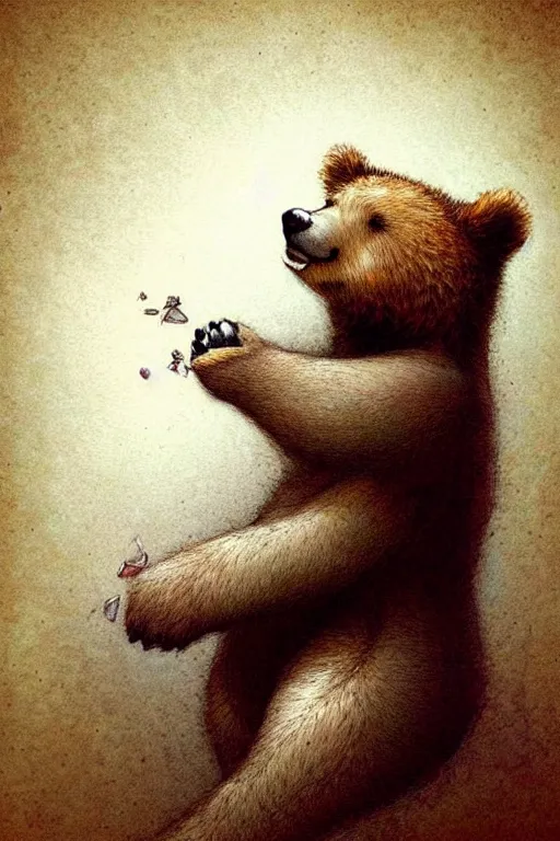 Image similar to !dream ((((( geometric bear face . muted colors.))))) by Jean-Baptiste Monge !!!!!!!!!!!!!!!!!!!!!!!!!!!