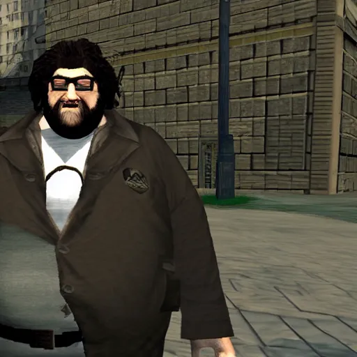 Image similar to ps 1 hagrid gun gta 3 npc