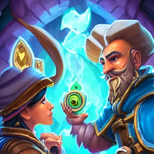 Image similar to Perfect full body visual of🧍‍♀️, Hearthstone official artwork trending on Hearthstone official