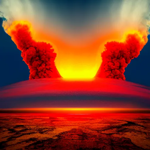 Image similar to nuclear explosion, 4 k