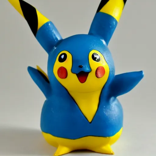 Image similar to Pikachu Sculpture made out of pottery