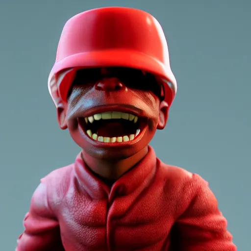 Image similar to Trippie Red as a cowboy, figurine, blender, octane render, studio lighting, 8K, hyperdetalied, trending on ArtStation, high quality,