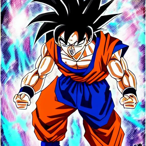 Image similar to goku with dreadlocks, dbz