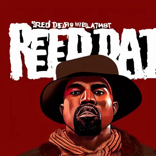 Image similar to kanye west in stephen bliss illustration red dead redemption 2 artwork of kanye west, in the style of red dead redemption 2 loading screen, by stephen bliss, artstation