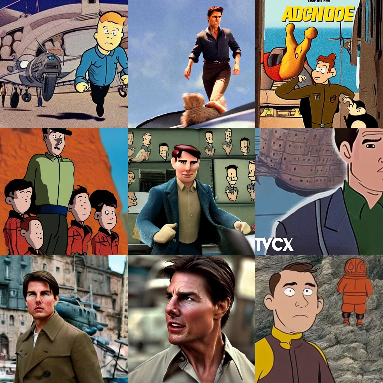 Prompt: Tom Cruise as seen in The Adventures of Tintin (2011) 👀