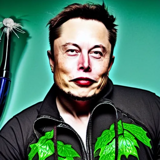 Prompt: Elon Musk as poison ivy