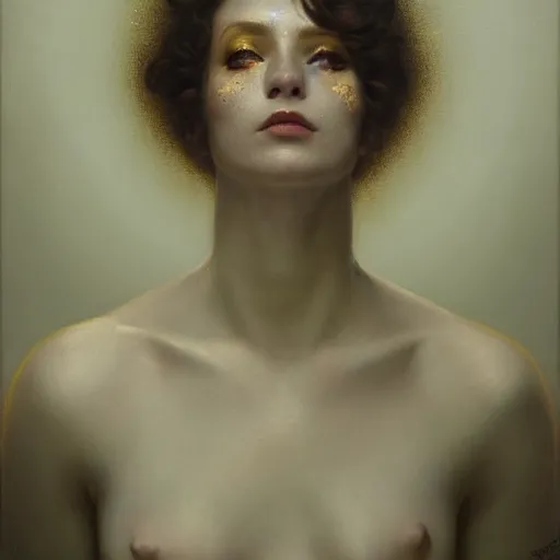 Image similar to highly detailed oil painting | very intricate | cinematic lighting | award - winning | the mime | by roberto ferri, by tom bagshaw, by j. c. leyendecker and klimt, detailed face, american romanticism, by austin osman spare, artstation, cgsociety, official art, octane