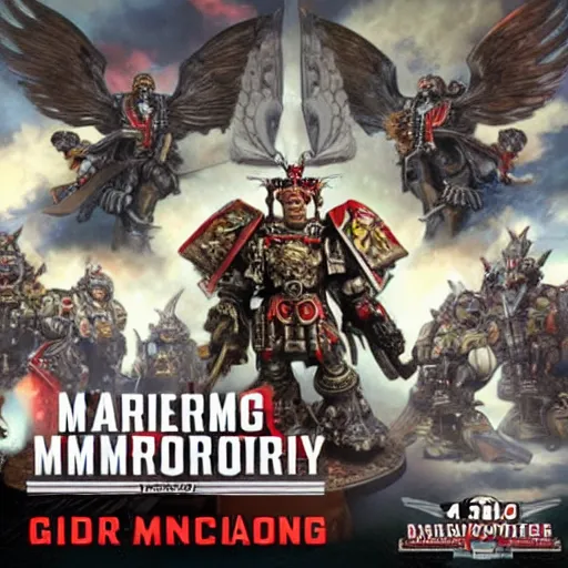 Prompt: God Emperor BongBong Marcos, Warhammer 4K ,