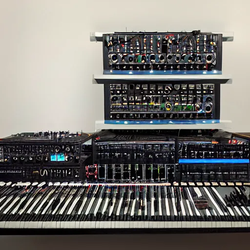 Prompt: a giant modular synth
