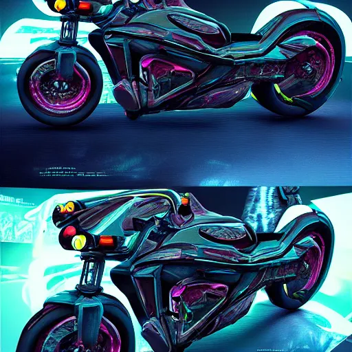 Image similar to cyberpunk acid trip on a futuristic motorcycle, hyper detailed, digital art, trending in artstation, cinematic lighting, studio quality.