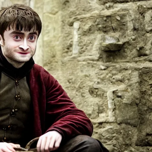 Prompt: daniel radcliffe as harry potter in game of thrones