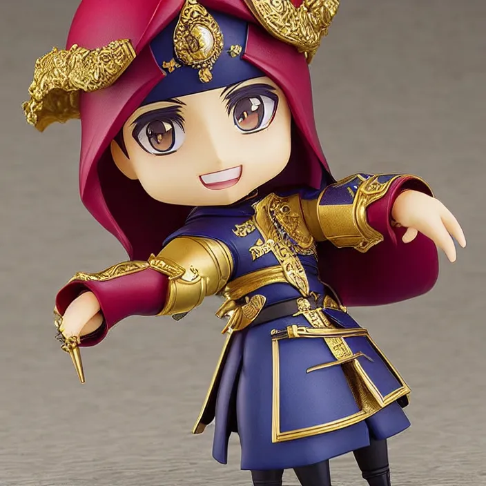 Prompt: suleiman the magnificent, an anime nendoroid of suleiman the magnificent, figurine, detailed product photo