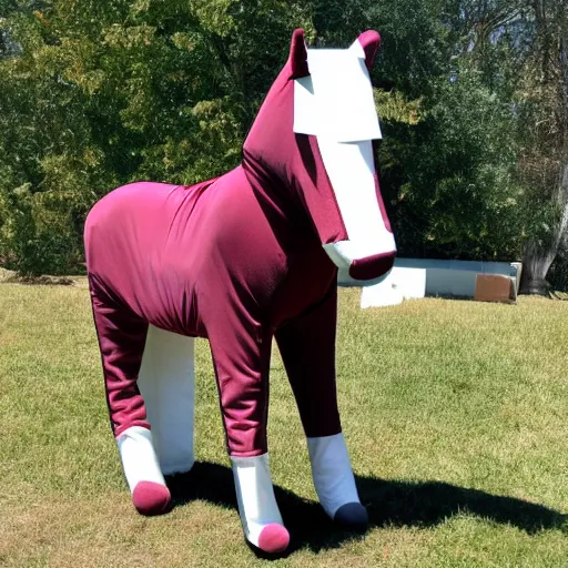Prompt: horse costume, craigslist photo