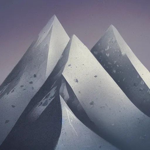 Image similar to a mountain filled with crystals by amir zand