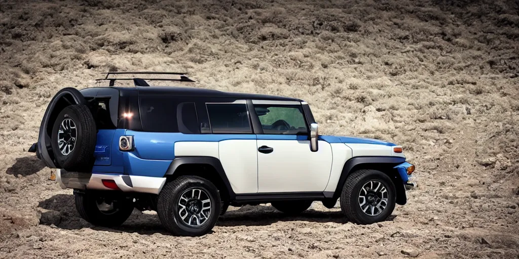 Image similar to “2022 Toyota FJ Cruiser, ultra realistic, 4K”