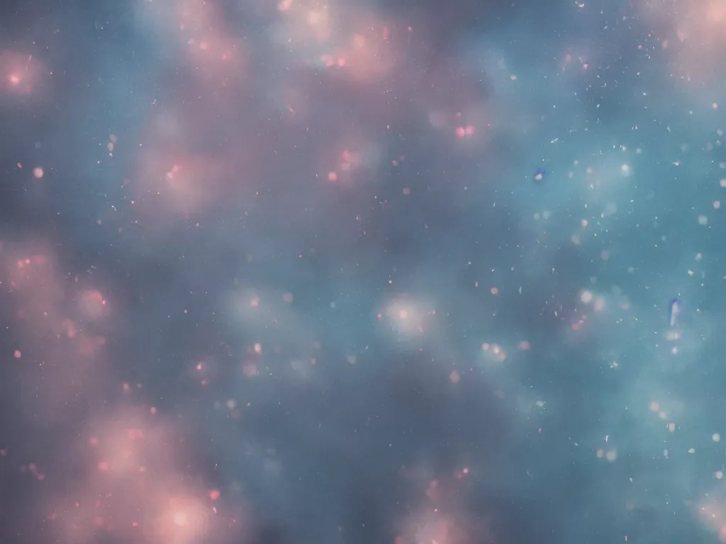 Prompt: we’re all made up stars, detailed, photorealism, autumn rays of light, diffuse light, smoky background, fluid coloured smoke, octane render
