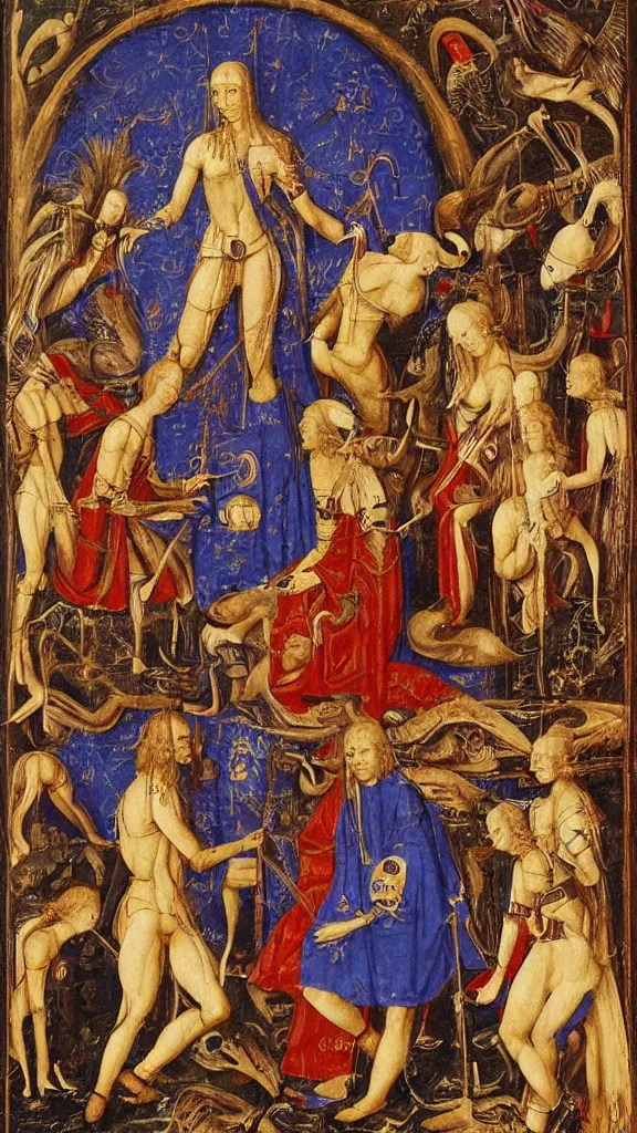 Image similar to esoteric art by george ripley, circa 1 4 7 0