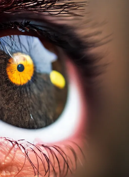 Prompt: human eyes!, black centered pupil, ring iris detailed structure, happy smiling human, eyelashes, sunshine, lens type mix, from wikipedia, eye relections, hd macro photographs, grid montage of photographs on table