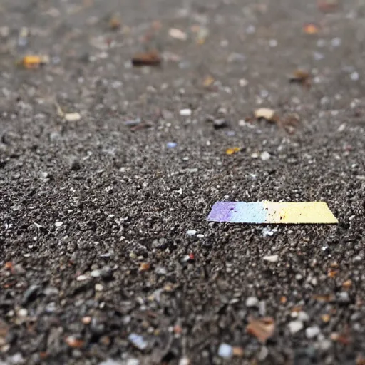 Image similar to a single piece of litter, without text