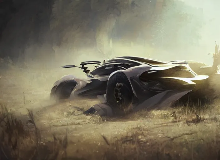 Image similar to a beautiful concept design of a supercar converted into offroad sport. car design by cory loftis, fenghua zhong, ryohei hase, ismail inceoglu and ruan jia. volumetric light, detailed, rendered in octane