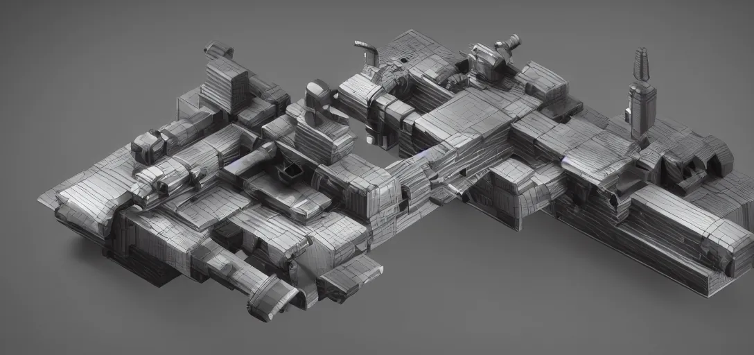 Image similar to Isometric 3d octane render of the Gravity Gun