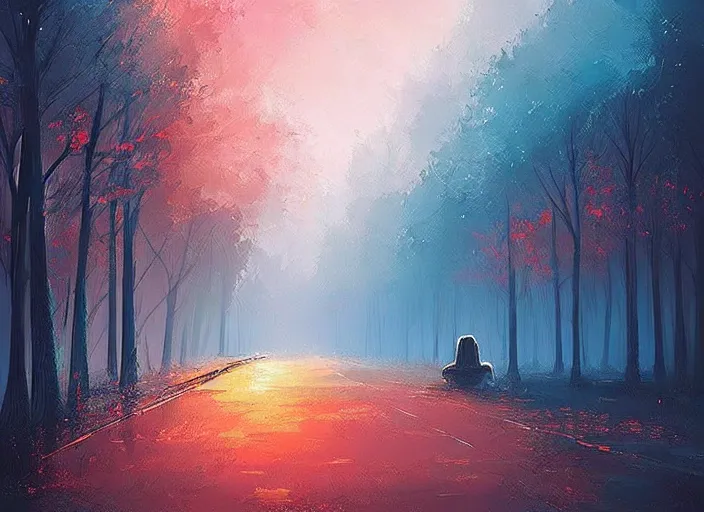 Image similar to fantasy art by Alena Aenami, muted colors