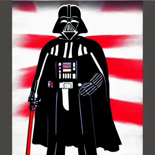 Image similar to darth vader as the president