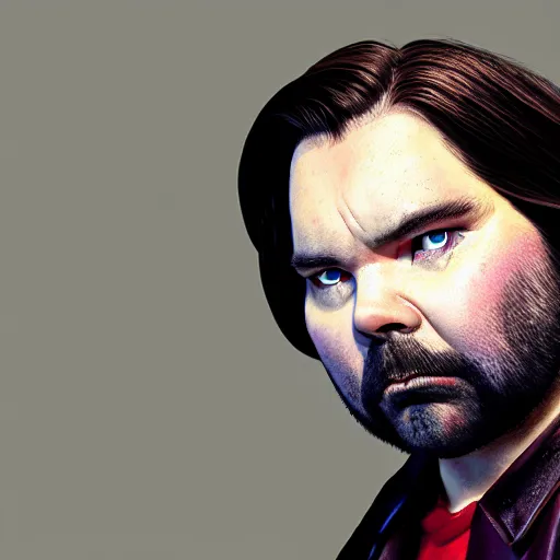 Prompt: hyperrealistic mixed media image of matt berry as jackie daytona, stunning 3 d render inspired art by xiang duan and thomas eakes and greg rutkowski, perfect facial symmetry, hyper realistic texture, realistic, highly detailed attributes and atmosphere, dim volumetric cinematic lighting, 8 k octane detailed render, post - processing, masterpiece,