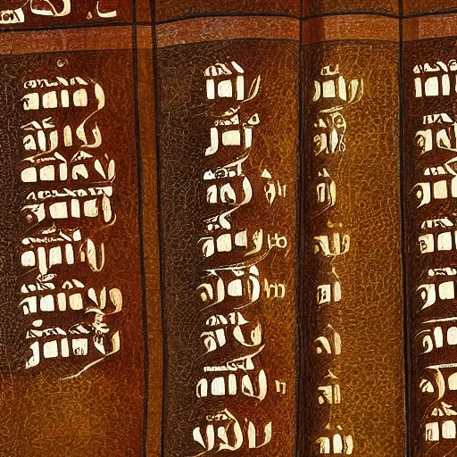 Prompt: a close up shot of a page from the bible, written in hebrew, 4k, detailed