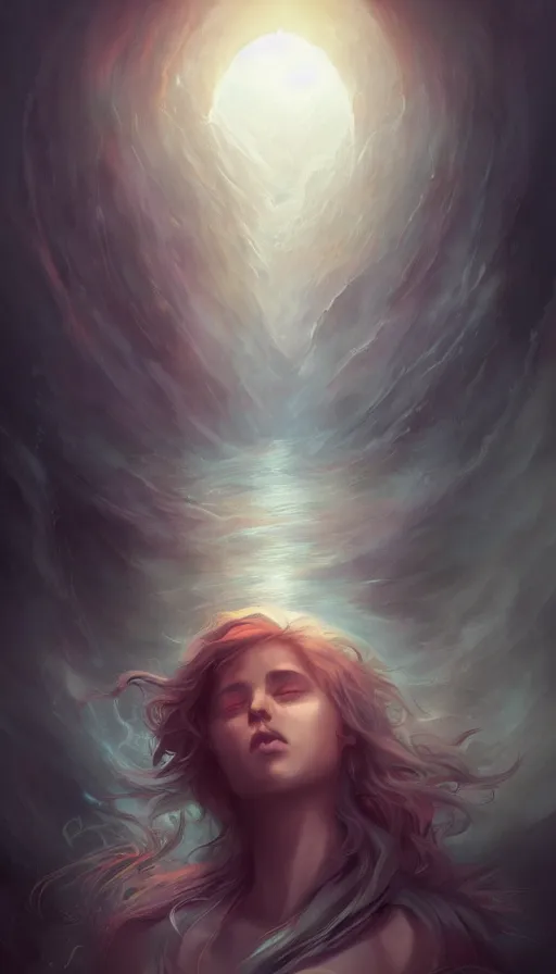 Image similar to the end of the world, by charlie bowater