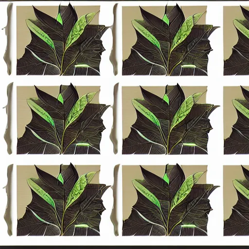 Image similar to photoshop brush set of leaves