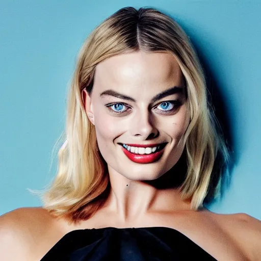 Prompt: margot robbie but she's ugly