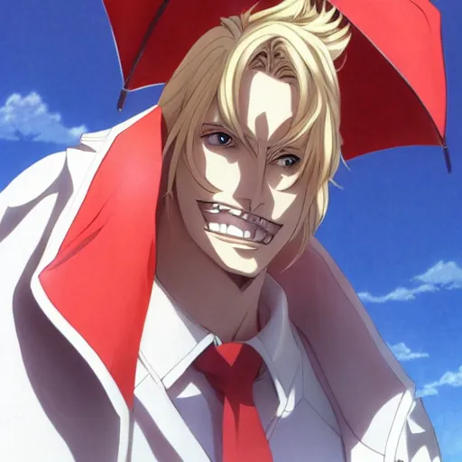 Image similar to portrait of alucard as a lifeguard, anime fantasy illustration by tomoyuki yamasaki, kyoto studio, madhouse, ufotable, trending on artstation