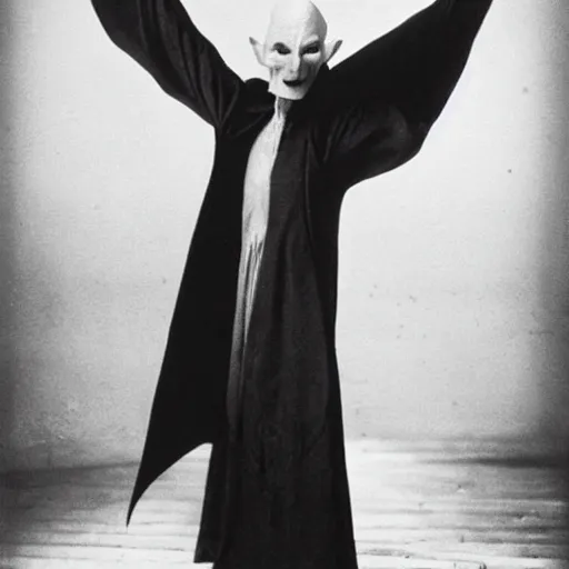 Prompt: candid photo of nosferatu