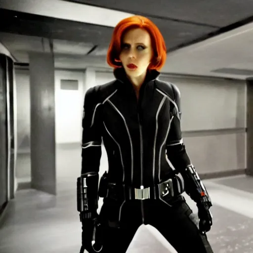 a still frame of nicholas cage as black widow, from | Stable Diffusion ...