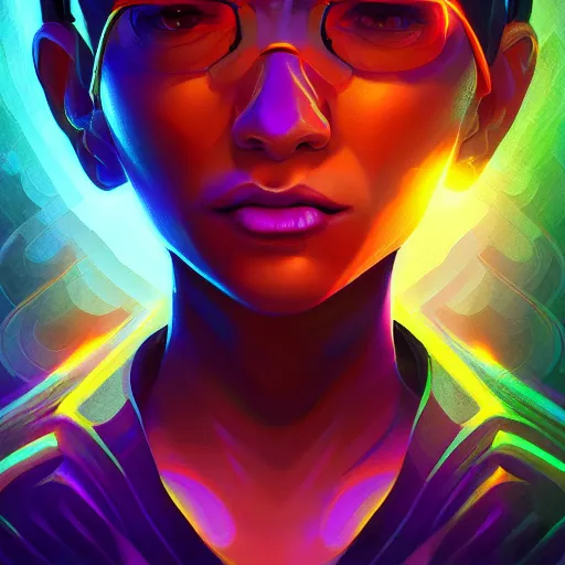 Image similar to skill magic geek inside matrix deepdream radiating a glowing aura stuff loot legends stylized digital illustration video game icon artstation lois van baarle, ilya kuvshinov, rossdraws,