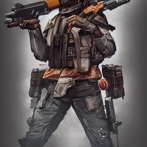 Image similar to lock and load, artstation