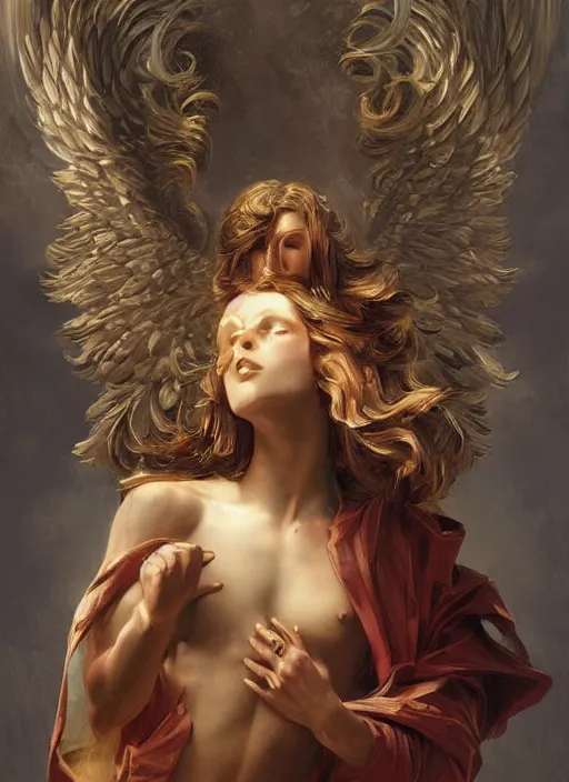 Image similar to digital _ painting _ of _ biblical angel _ by _ filipe _ pagliuso _ and _ justin _ gerard _ symmetric _ fantasy _ highly _ detailed _ realistic _ intricate _ port