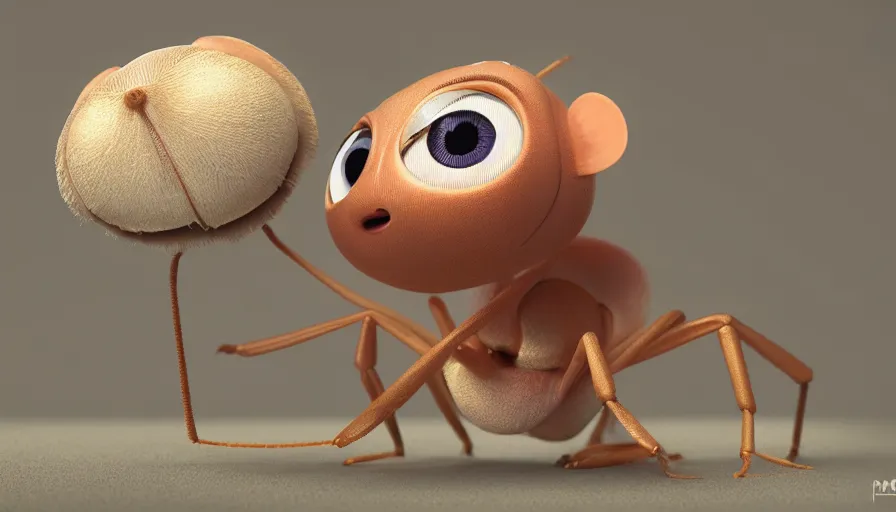 Image similar to very very very cute baby insect creature by Max Kostenko and Bobby Chiu, disney, pixar, MPC, Framestore, character design for animation, uplight, a lineup of characters, big disney eyes, symmetrical eyes, cuteness, 3d render, octane rendered, rendered by maya and houdini, highly detailed, unreal engine, Trending on Artstation, octane render, 4k, 8k, HD