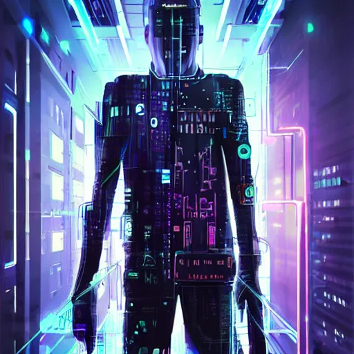 Prompt: cyber-psychopath, cyberpunk, futuristic