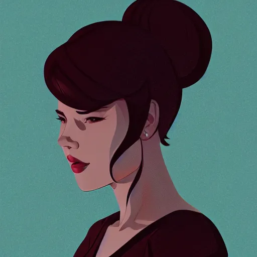 Prompt: scarlett johansson. clean cel shaded vector art. shutterstock. behance hd by lois van baarle, artgerm, helen huang, by makoto shinkai and ilya kuvshinov, rossdraws, illustration, art by ilya kuvshinov