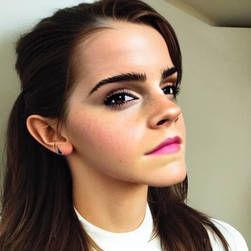 Image similar to emma watson mixed with kim kardashian