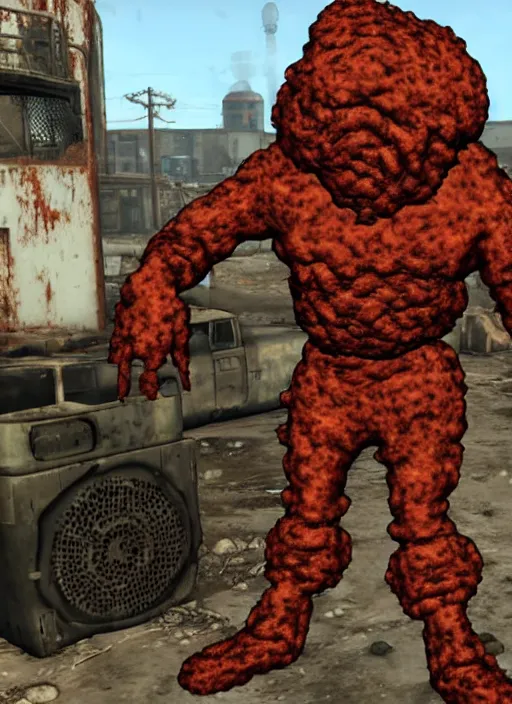 Prompt: Meatwad in fallout 4